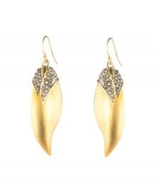 Alexis Bittar Crystal Encrusted Capped Feather Earrings at Nordstrom